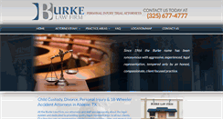 Desktop Screenshot of burkelawfirmabilene.com