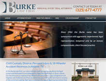 Tablet Screenshot of burkelawfirmabilene.com